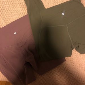 2 pairs Lululemon Align leggings size 6